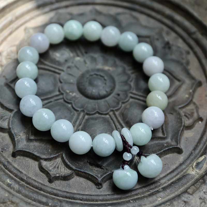 KarmaRipple's Authentic Jade Pi Xiu Buddha Gourd Apple Success Bracelet p8