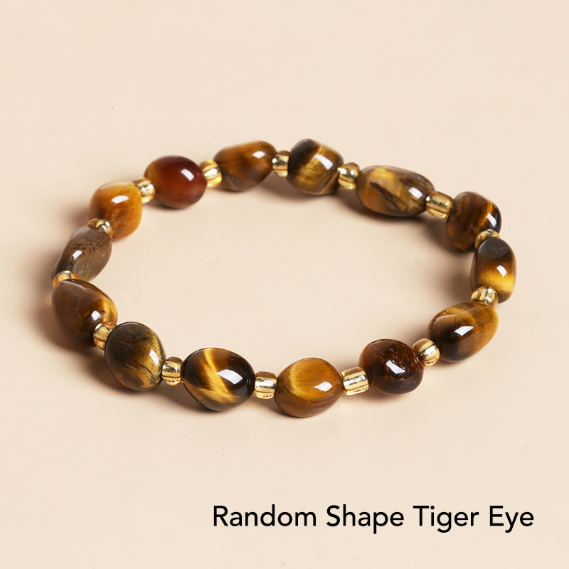 KarmaRipple's Authentic Irregular Shape Stone Gemstone Meditation Balance Bracelet p51