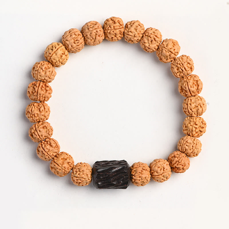 KarmaRipple's Tibet Rudraksha Bodhi Seed Wealth Auspiciousness Bracelet p42