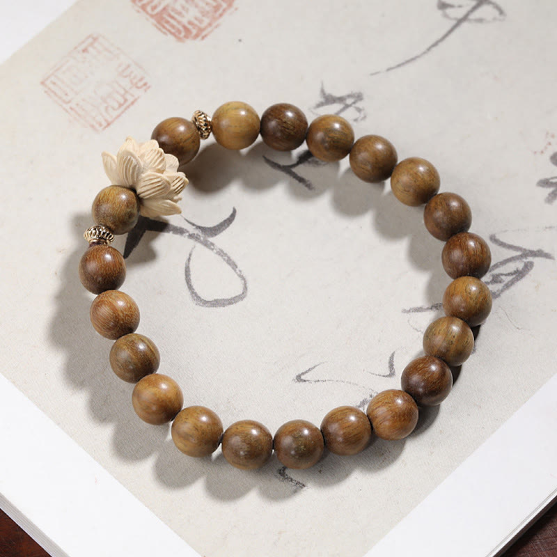 KarmaRipple's Green Sandalwood Boxwood Lotus Soothing Bracelet p21