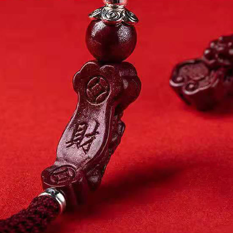 KarmaRipple's Handcrafted PiXiu Cinnabar Wealth Fortune Woven Bracelet p10