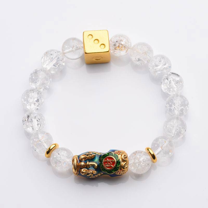 KarmaRipple's Color-Changing Pixiu Ivory Gemstone Dice Wealth Bracelet p6