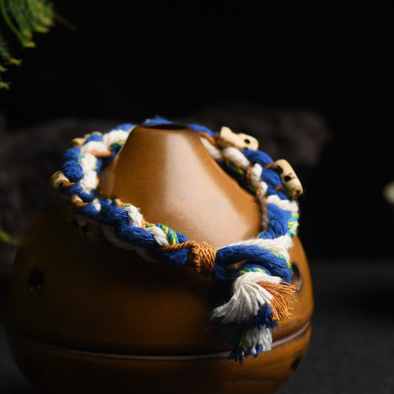 KarmaRipple's Tibetan Zakiram Goddess of Wealth Bead Engraved Handmade Fortune Bracelet p6