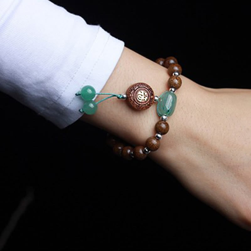 KarmaRipple's Abelia Biflora Wood Happiness Protection Bracelet p5