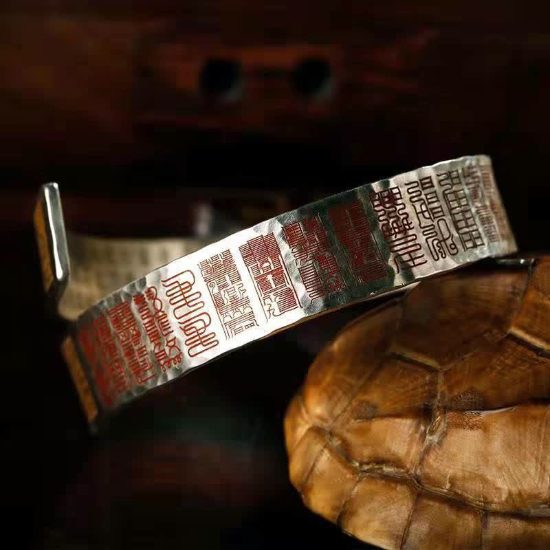 KarmaRipple's Letters Bronze Balance Balancing Cuff Bracelet Bangle p3