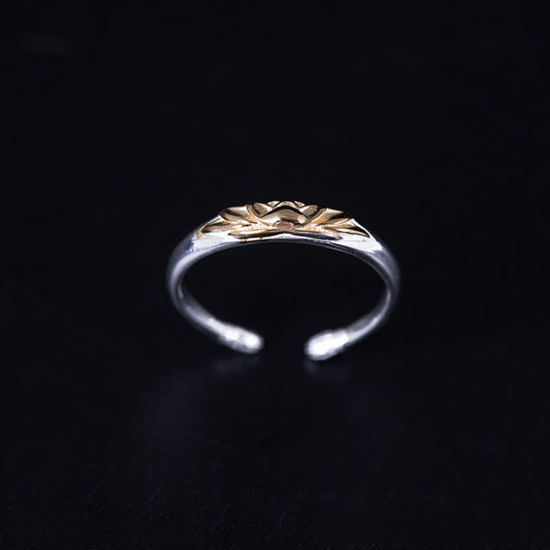 KarmaRipple's 925 Sterling Silver Lotus Flower New Beginning Ring p7
