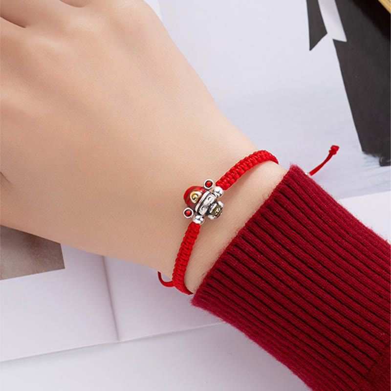 KarmaRipple's God of Wealth Handmade Thread Fortune Strength Braid Bracelet p5