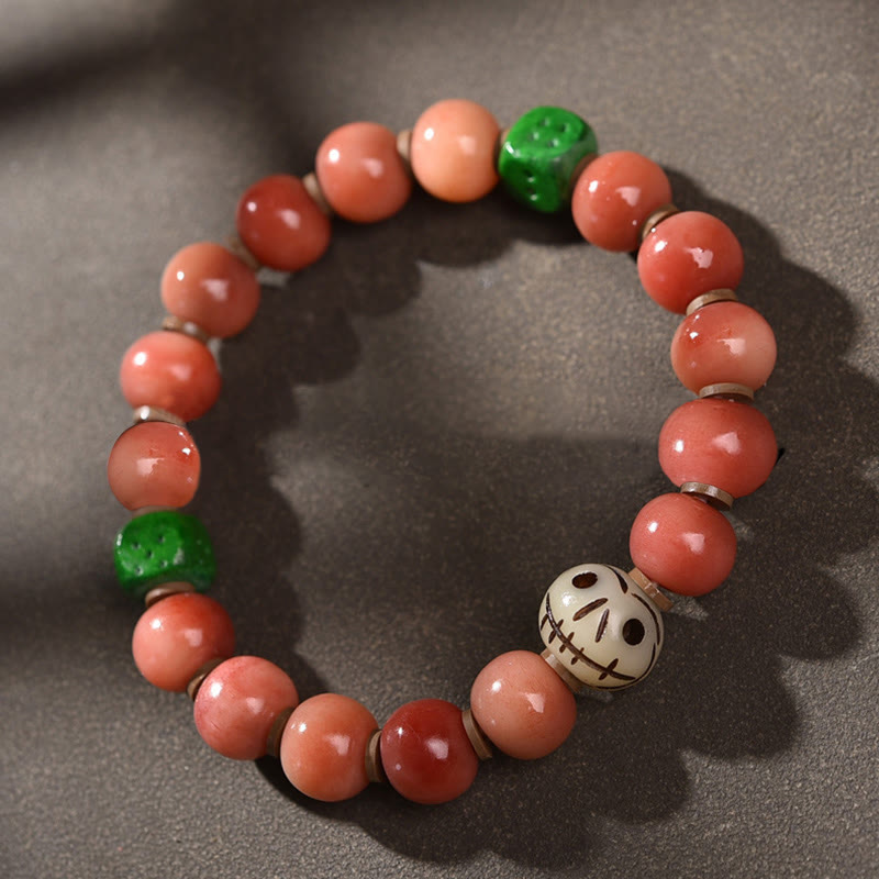 KarmaRipple's Tibetan Authentic Camel Bone Dzi Bead Bodhi Seed Talisman Fortune Bracelet p10