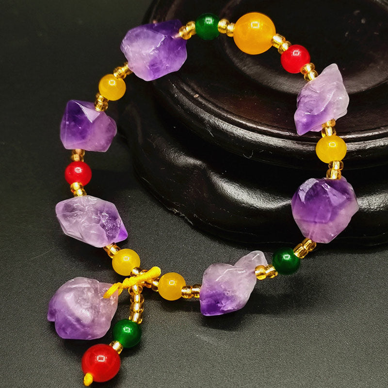 KarmaRipple's Authentic Amethyst Fortune Balancing Bracelet p1