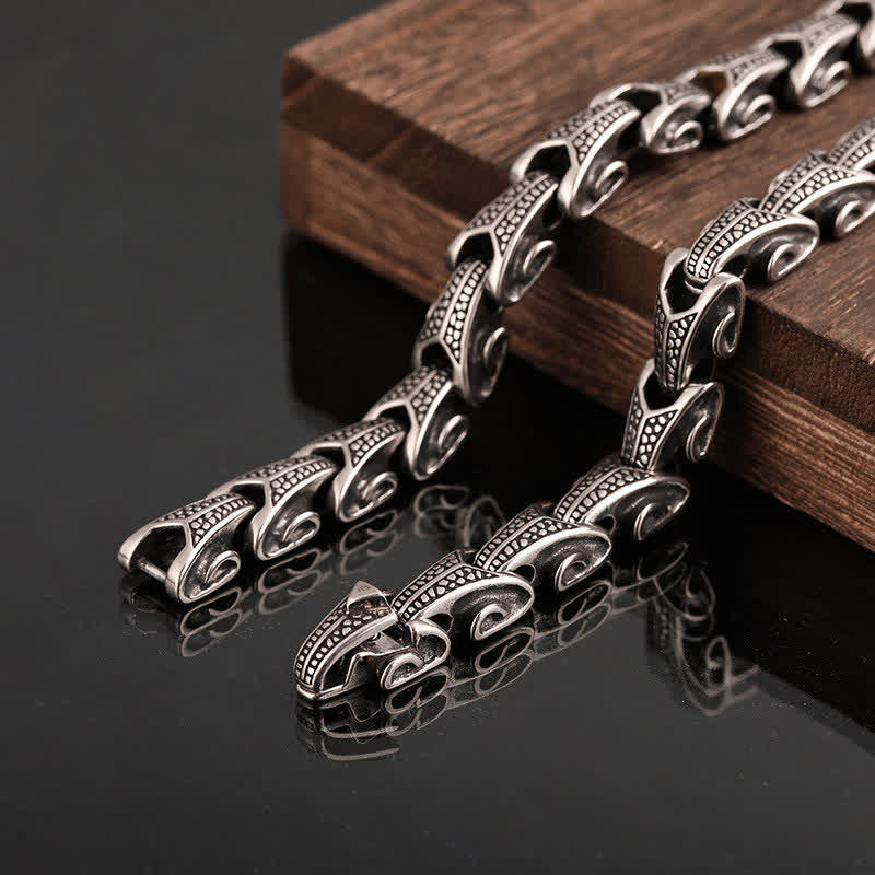 KarmaRipple's Dragon Pattern Titanium Steel Protection Pendant Necklace Bracelet p16