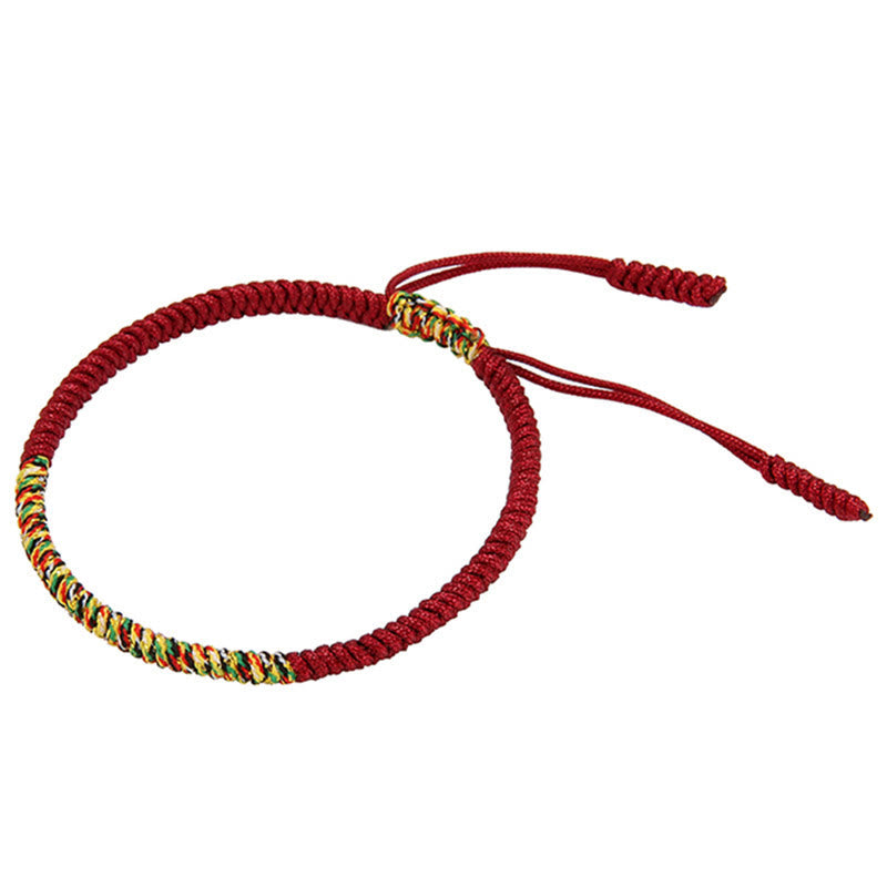 KarmaRipple's Tibetan Handmade Multicolor King Kong Weave Fortune Strength Woven Bracelet p8