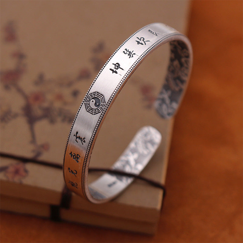 KarmaRipple's 999 Sterling Silver Bagua Yin Yang Balance Bracelet p3
