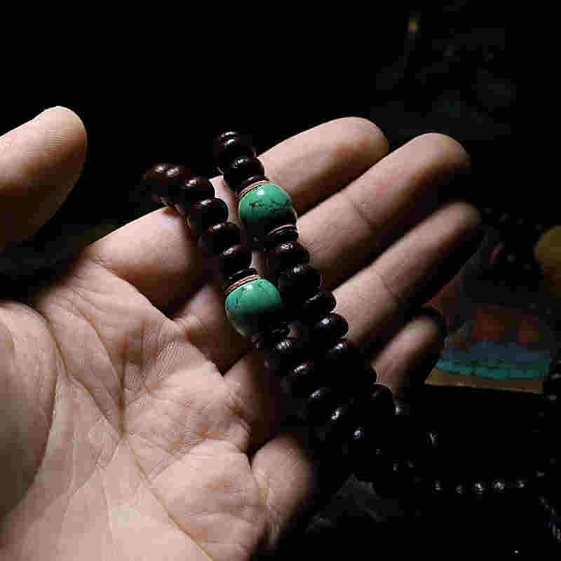KarmaRipple's Tibet 108 Mala Beadwork Purple Bodhi Seed Bagua Vajra Auspiciousness Bracelet p12