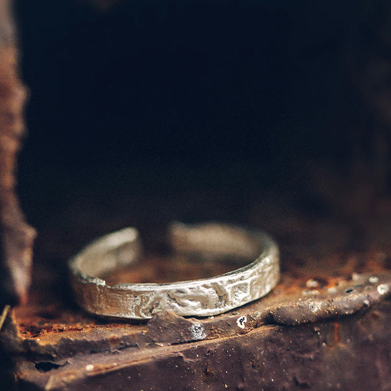 KarmaRipple's 925 Sterling Silver Simple Design Blessing Pair Ring p4