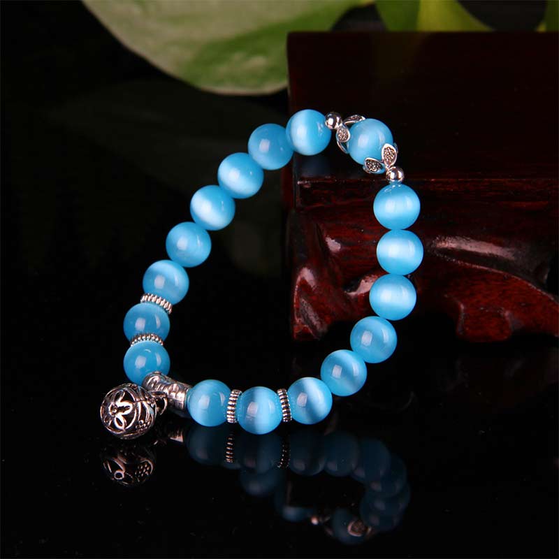 KarmaRipple's Tibetan Cat Eye Fortunate Bracelet p12
