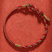 KarmaRipple's Handmade Chinese Zodiac Rabbit Rooster Rat Horse Dragon Protection Braid String Bracelet