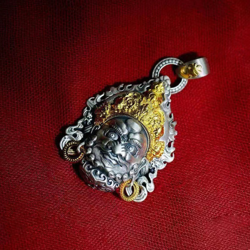 KarmaRipple's Yellow God of Wealth Amulet Bronze Fortune Pendant Necklace p7