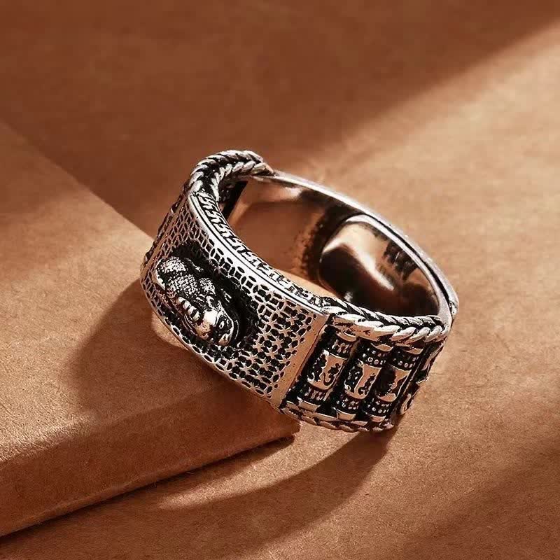 KarmaRipple's Fortunate FengShui PiXiu Wealth Prayer Wheels Pair Ring p13
