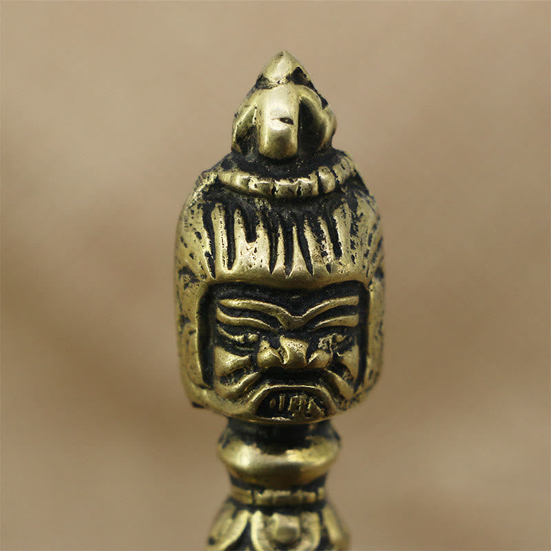KarmaRipple's Handmade Nepal Small Vajra Dorje Engraved Enlightenment Bronze Decoration p5