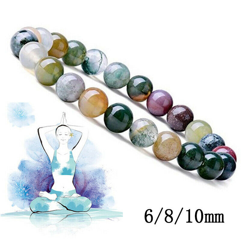 KarmaRipple's India Agate Beadwork Fortune Yoga Bracelet p1