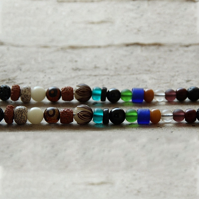 KarmaRipple's Tibet 108 Mala Beadwork Nine Palaces Bagua Bodhi Seed Yak Bone Vajra Balance Bracelet p7