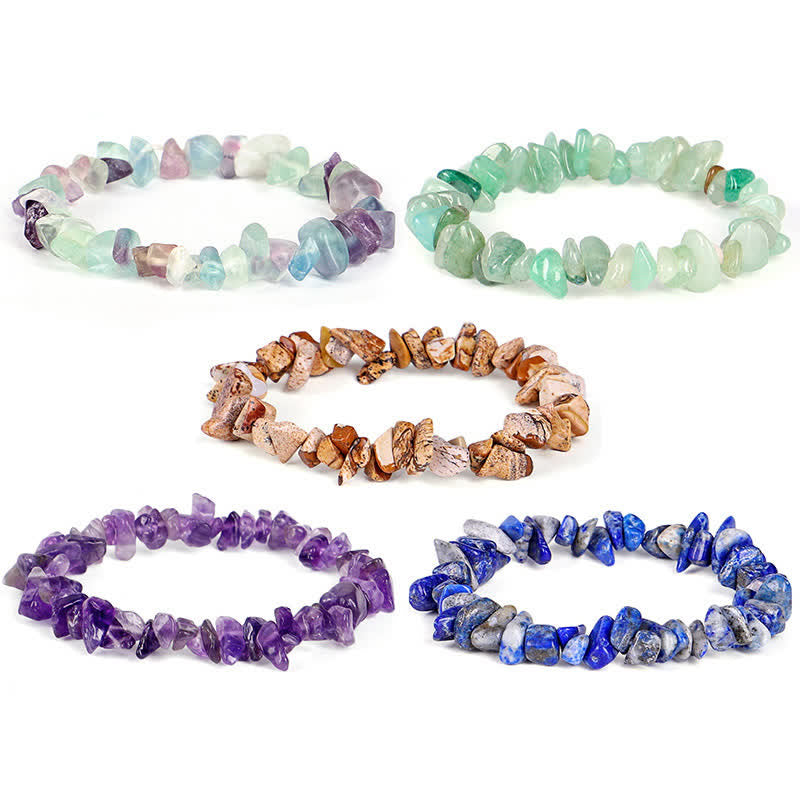 KarmaRipple's Amethyst Lazurite Various Gemstone Stone Balancing Positive Bracelet p15