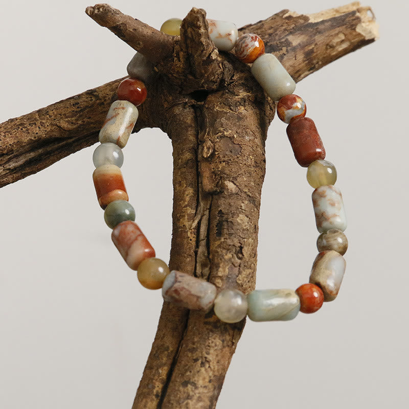 KarmaRipple's Authentic Stone Sea Sediment Jasper Agate Protection Bracelet p8
