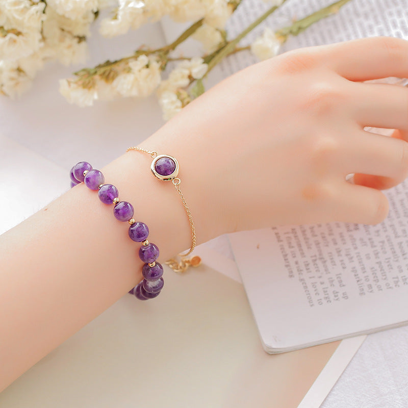 KarmaRipple's Sun Stone Strawberry Quartz Gemstone'sitive Bracelet p3