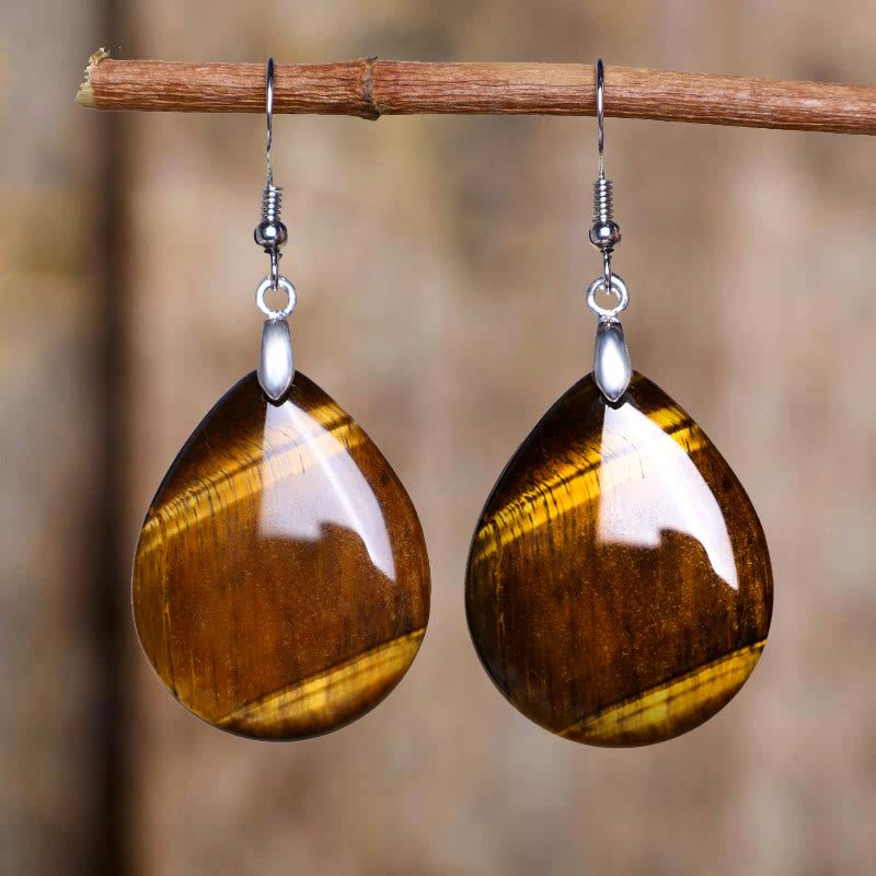 KarmaRipple's Authentic Aventurine Dangle Balancing Drop Earrings p17