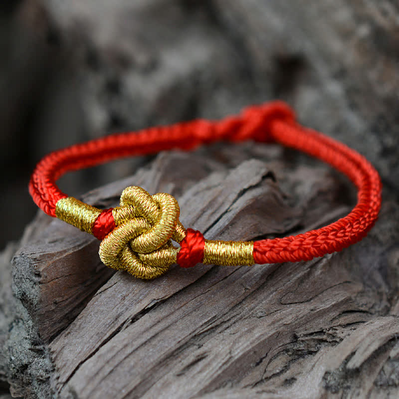 KarmaRipple's Handmade Simple Design Chinese Knotting Fortune Strength Braid String Bracelet p31