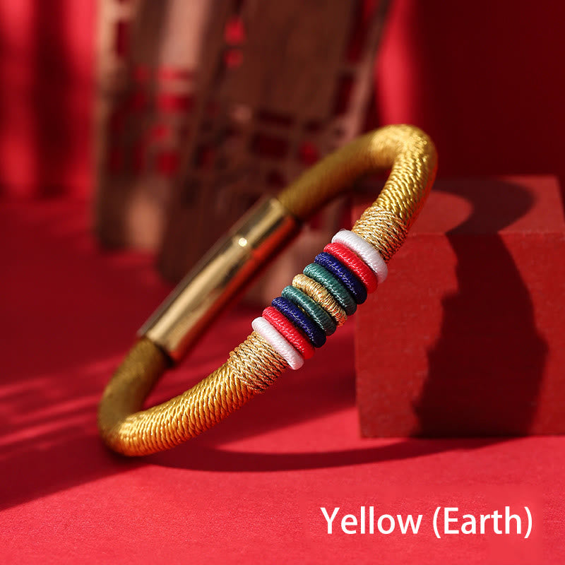KarmaRipple's Tibetan Handmade Colorful King Kong Weave Five Elements Fortune Braid String Bracelet p34