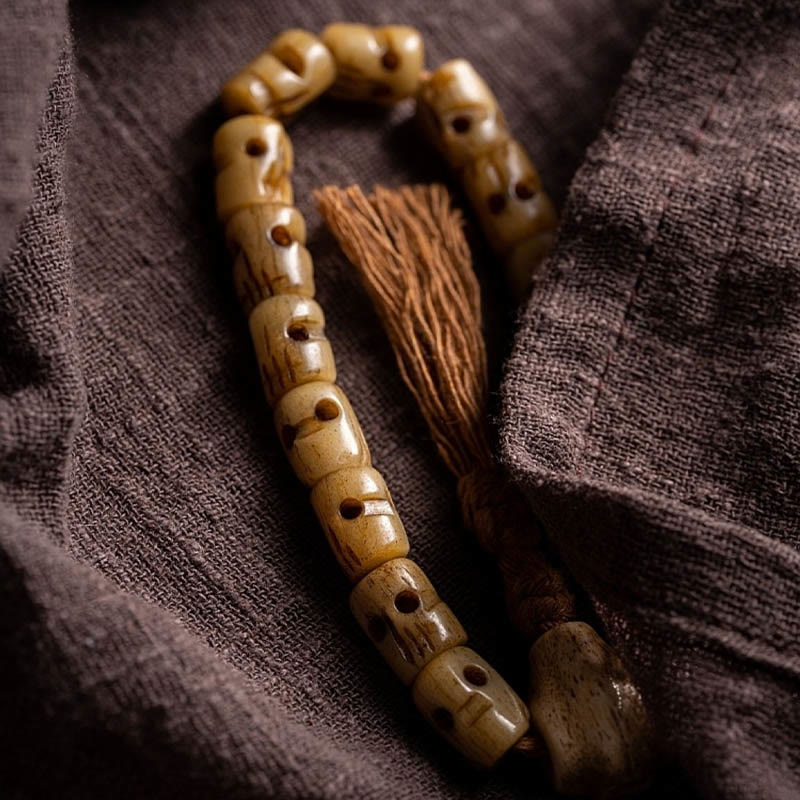 KarmaRipple's Tibetan Yak Bone The Lord Of The Corpse Forest Keep Away Evil Spirits Bracelet p6