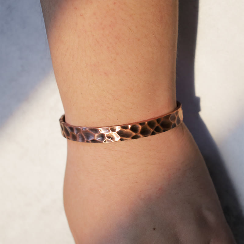KarmaRipple's Rustic Bronze Balance Magnetic Adjustable Cuff Bracelet p4