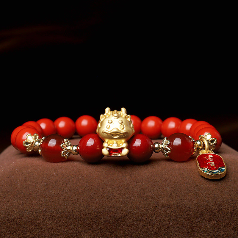 KarmaRipple's Year of the Dragon Authentic Cinnabar Ingot Protection Bracelet p6