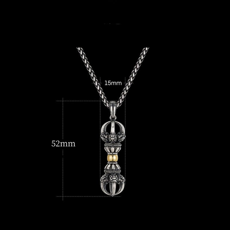 KarmaRipple's Tibetan Dorje Vajra Design Wealth Pendant Necklace p7