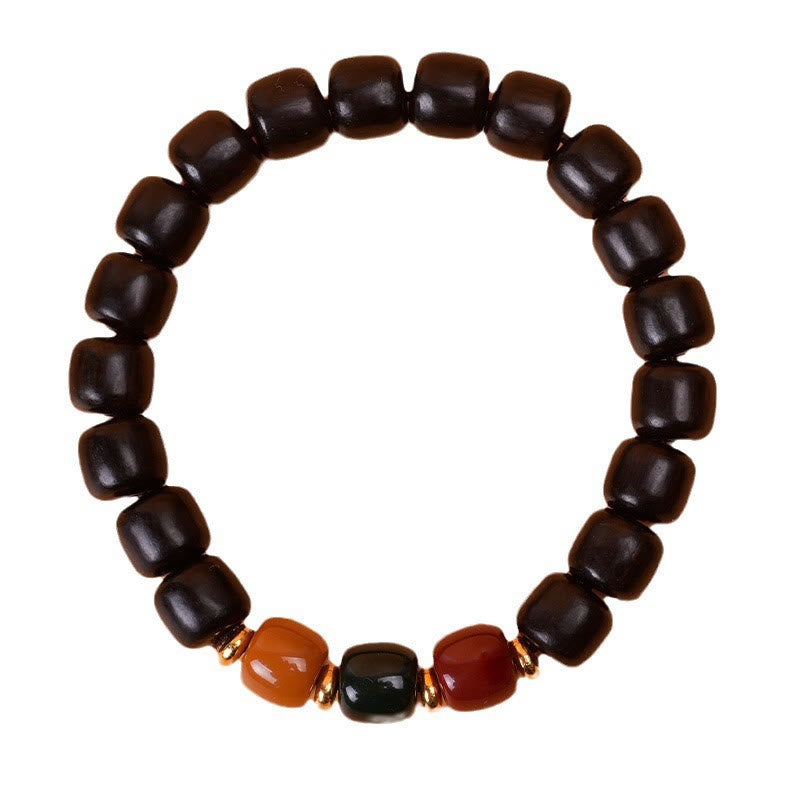 KarmaRipple's Ebony Wood Rosewood Peace Balance Bracelet p11