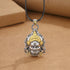 Yellow God Of Wealth Necklace&Leather Cord