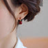 Cinnabar(925 Sterling Silver Posts)