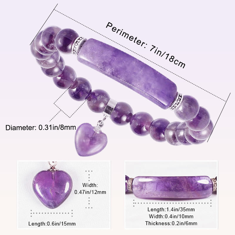 KarmaRipple's Authentic Quartz Love Heart Balancing Beadwork Bracelet p12