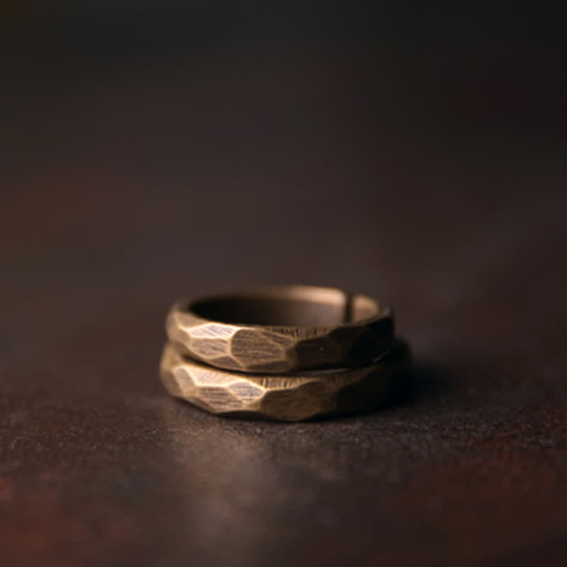 KarmaRipple's Tibetan Simple Design Bronze Wealth Ring p10