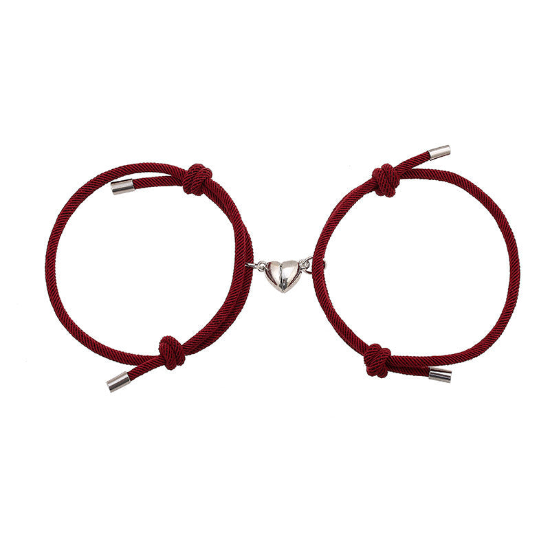 KarmaRipple's 2Pcs Love Magnetic Pair String Strength Bracelet p5