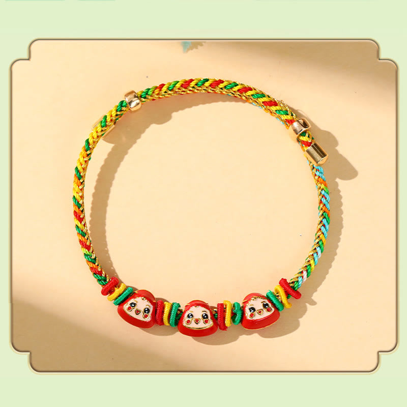 KarmaRipple's Colorful Rope Zongzi Pattern Fortune Handmade Child Adult Bracelet p25