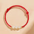 8mm Three Beads / Red(Wrist Circumference 14-17cm)