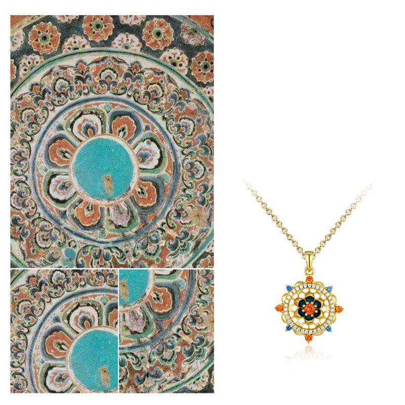 KarmaRipple's 925 Sterling Silver Lotus Flower Colorful Zircon New Beginning Pendant Necklace p7