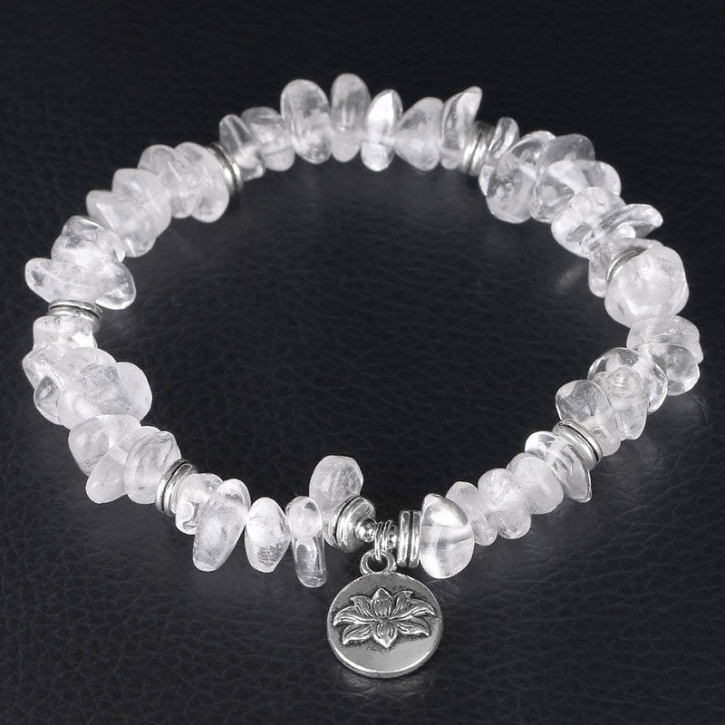 KarmaRipple's Authentic Ivory Gemstone Lotus Balancing Bracelet p2