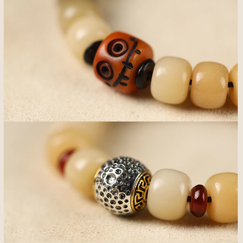 KarmaRipple's Authentic Bodhi Seed The Lord of the Corpse Forest Om Mani Padme Hum Wisdom Bracelet p16