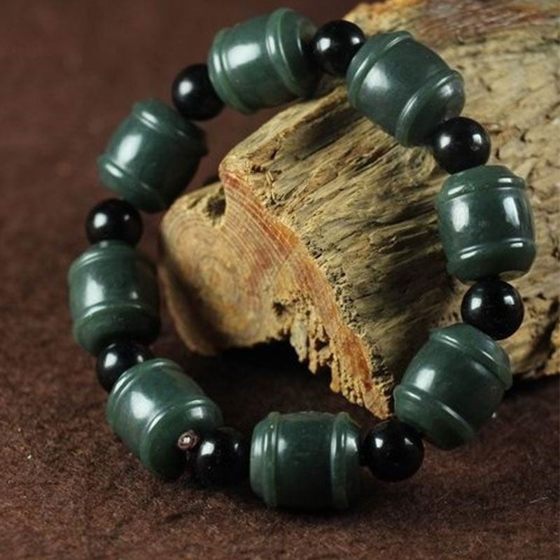 KarmaRipple's Authentic Cyan Jade Cure Bracelet p1