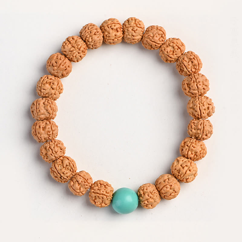 KarmaRipple's Tibet Rudraksha Bodhi Seed Wealth Auspiciousness Bracelet p37