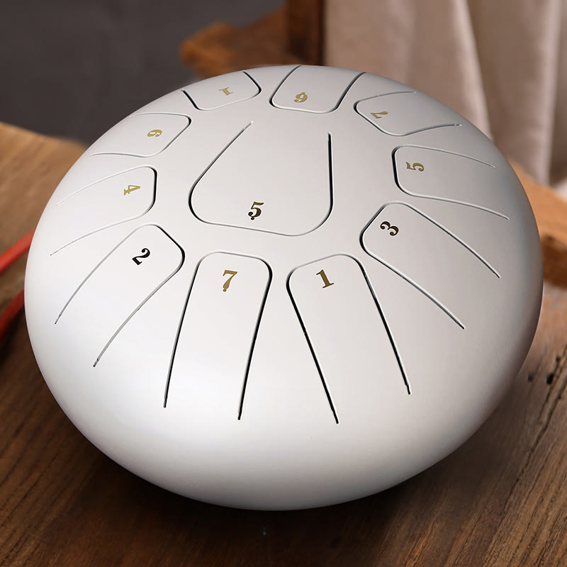 KarmaRipple's Steel Tongue Drum Sound Balancing Mindfulness Meditation Yoga Drum Kit 11 Note 8 Inch p31