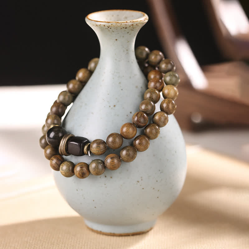KarmaRipple's Tibetan Green Sandalwood Gemstone Soothing Peace Bracelet p12
